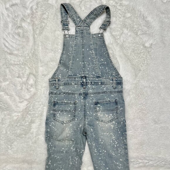 Epic Threads Girls Denim Overalls – Paint Splatter Wash - Picture 6 of 8